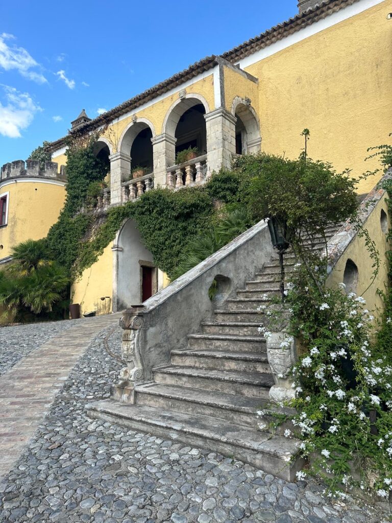 Lunch and Prosecco at the famous castle of Serraggiumenta